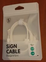USB‑Kabel SIGN – Neu, 1,2 m, 2,1 A Micro‑USB